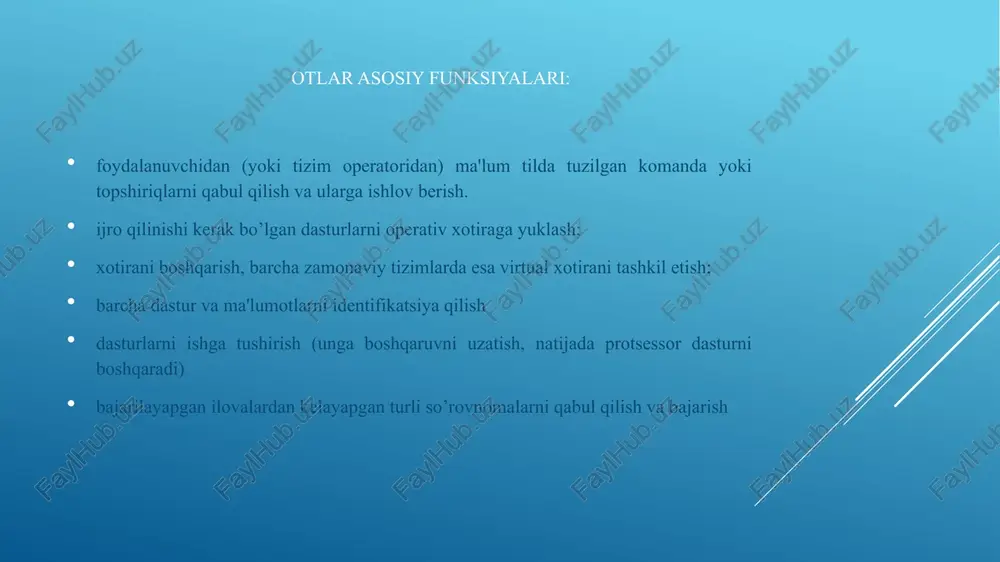 operatsion tizimlar klassifikasiyasi.arxitekturasi - Page 5