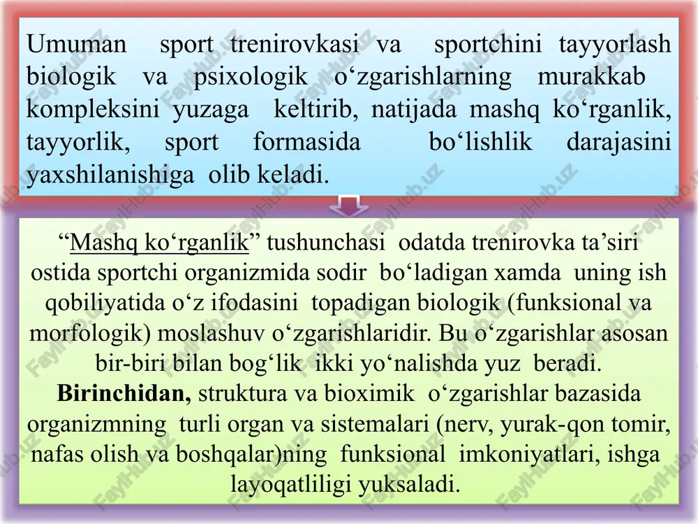 ash va tarbiyalash jarayonida l.p.matveevning fikricha quyidagi 3 gurux vazifalar xal etiladi: mafkuraviy, axloqiy, nafosat va intellektual tarbiya xamda ruxiy tayyorgarlik bo‘yicha maxsus vazifalar. jismoniy tayyorgarlik bo‘yicha vazifalar. texnik va taktik tayyorgarlik bo‘yicha vazifalar. namuna sifatida biz quyida sport o‘yinlari bo‘yicha sportchilarni tayyorlashning ko‘p yillik bosqichlarini keltirmoqdamiz. 1–bosqich. bolalarda sportga qiziqishni tarbiyalash, ularni sport o‘yinlari bilan do‘stlashtirish, o‘yinning texnika va taktikasiga, qoidalariga dastlabki o‘rgatish, jismoniy sifatlarni o‘yinning xususiyatlaridan kelib chiqqan xolda umumiy asosda tarbiyalash, individual va jamoa bo‘lib musobaqalashish malakalarini (mini–basketbol, mini- futbol) shakllantirish bosqichi. bu bosqich 11 yoshgacha bo‘lgan davrni qamrab oladi. 2–bosqich. dastlabki jismoniy va texnik–taktik tayyorgarlik bosqichi. bu vaqtda o‘yin texnikasi va taktikasining asoslari sportchining maydonda bajaradigan funksiyalariga bog‘liq bo‘lmagan xolda shakllantiriladi. sport o‘yinlariga xos bo‘lgan musobaqalashish sifatlari tarbiyalanadi. bu bosqich 12–14 yoshgacha bo‘lgan davrdan iborat. 3–bosqich. bu bosqich maxsus texnik–taktik, jismoniy, o‘yin va musobaqa tayyorgarligiga yo‘naltirilgan. mashg‘ulot jarayoniga sportchilarning maydonda bajaradigan funksiyalariga oid maxsus mashqlar kiritiladi. …