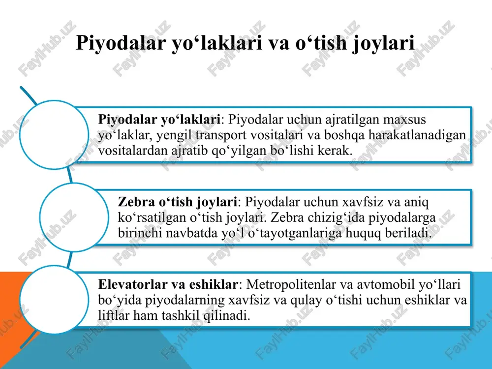 piyodaoqimlarining harakatini tashkil etish vositalari - Page 5