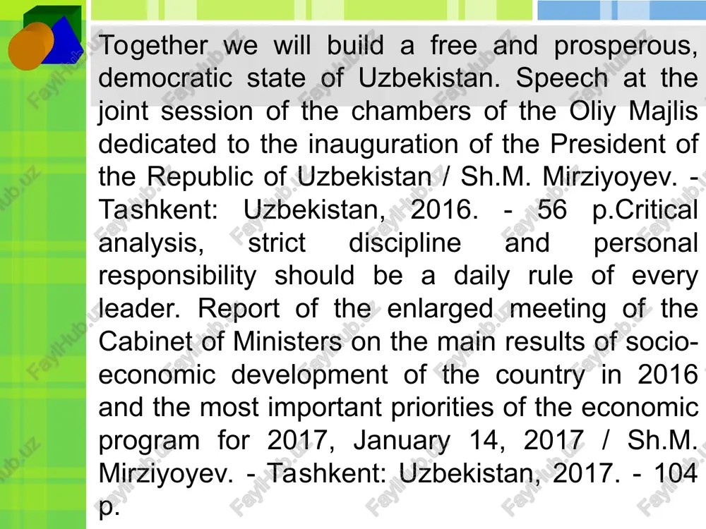 shavkat mirziyoyev biography - Page 5