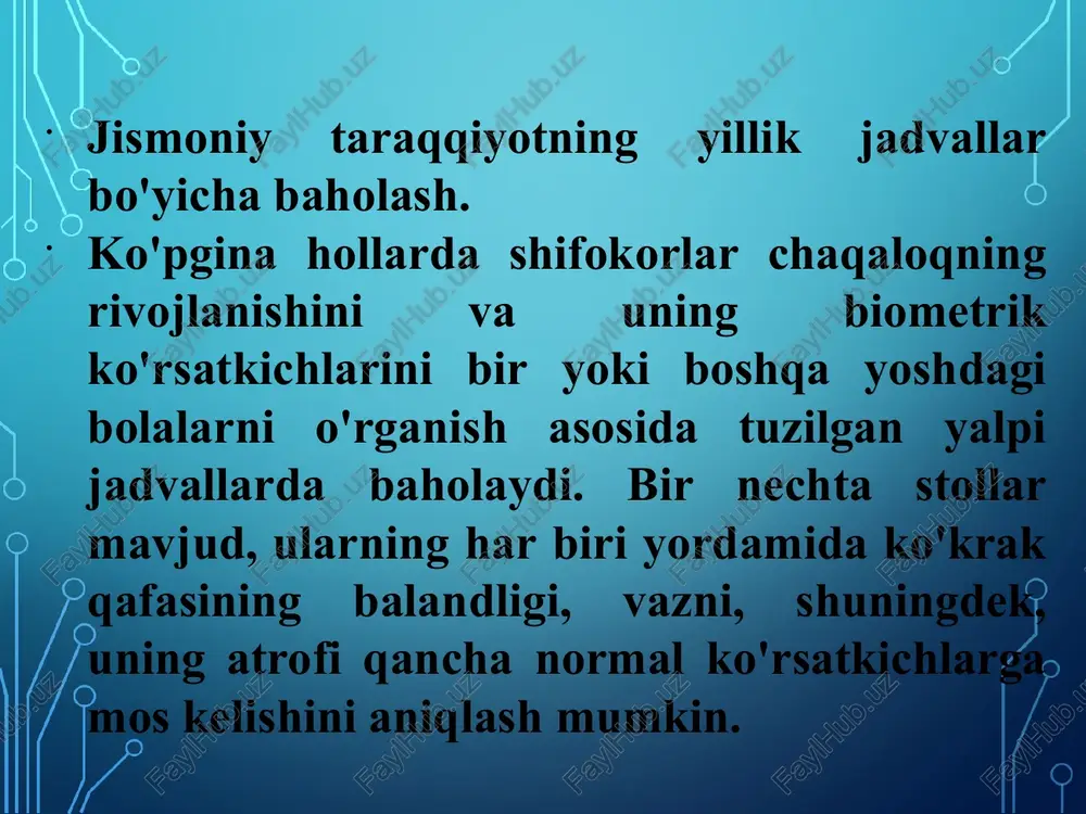 bolalarning jismoniy rivojlanishi - Page 5