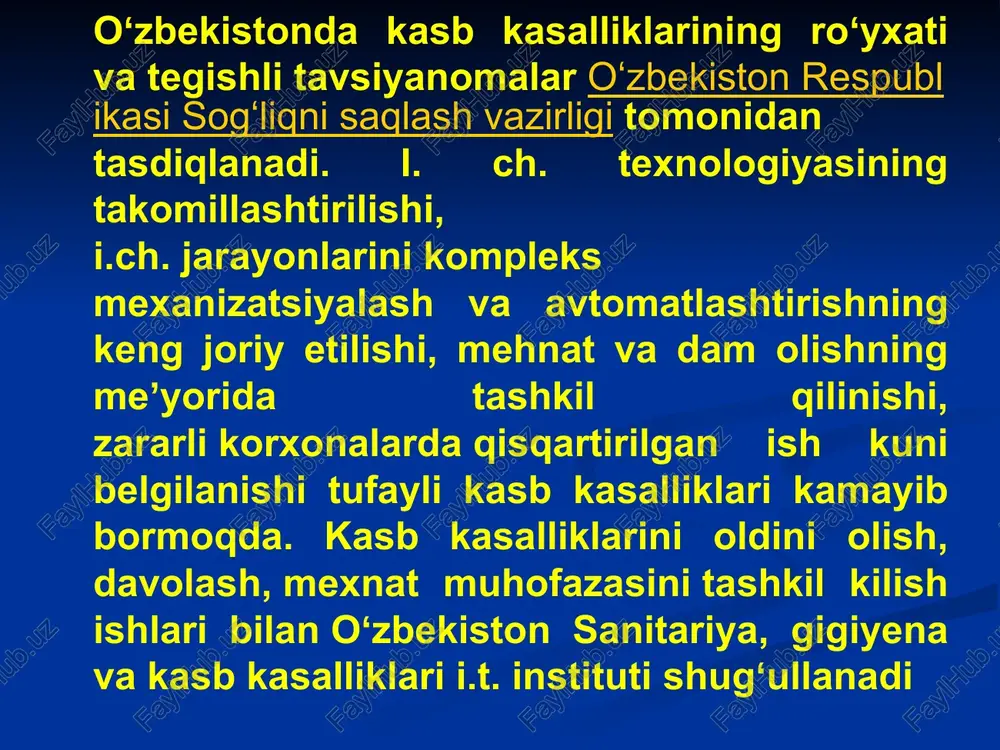 kasb kasalliklari ularning kelib chiqish sabablari va ularni oldini olish - Page 5