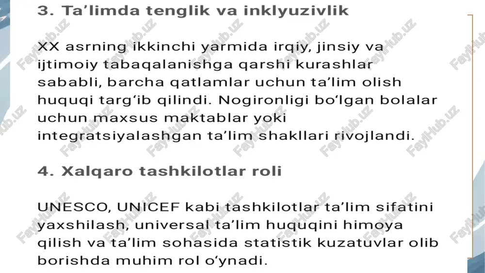 xx asr jahon talimi tizimidagi global tendensiyalar - Page 5
