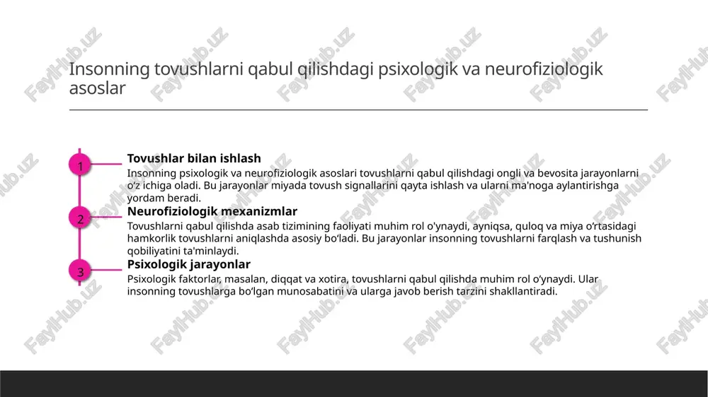 lari, 2019. 4. 4. muhammadiev, s. til va muloqotda tovushlarni anglash. o‘zbekiston respublikasi fanlar akademiyasi, 2021. 5. 5. nurmatov, i. audiologiya va tovush qabul qilish mexanizmlari. o‘zbekiston tibbiyot davlat universiteti, 2017. e'tiboringiz uchun rahmat! /docprops/thumbnail.jpeg click to edit m