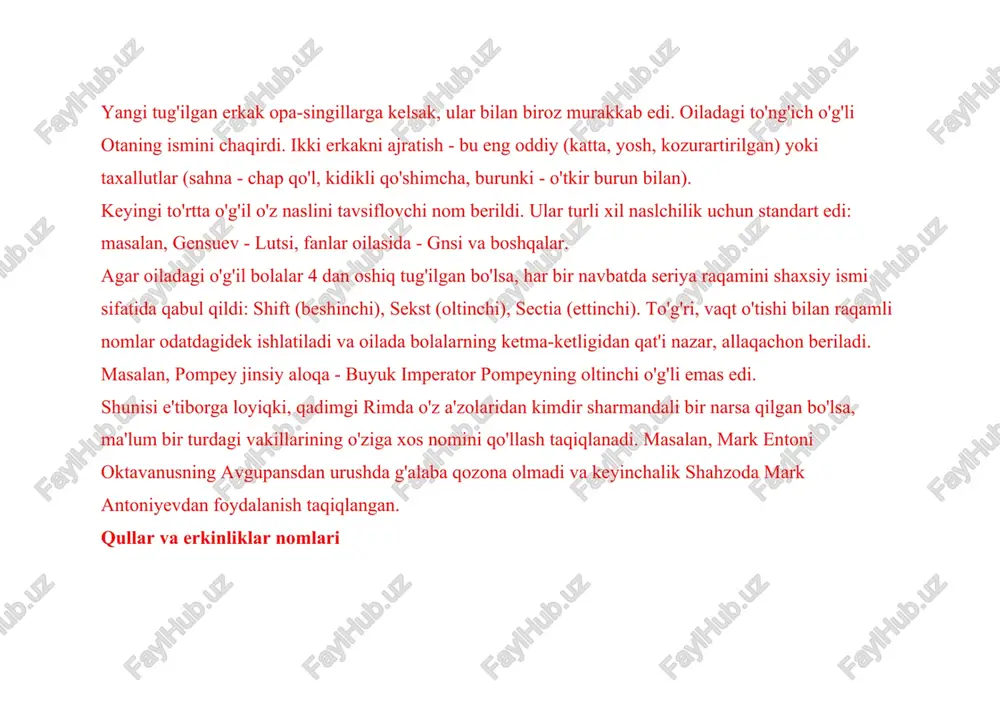 rim ismlari: ularning xususiyatlari, erkak va ayol nomlari nima - Page 5