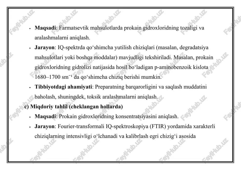 prokain gidroxlorid tahlili - Page 5