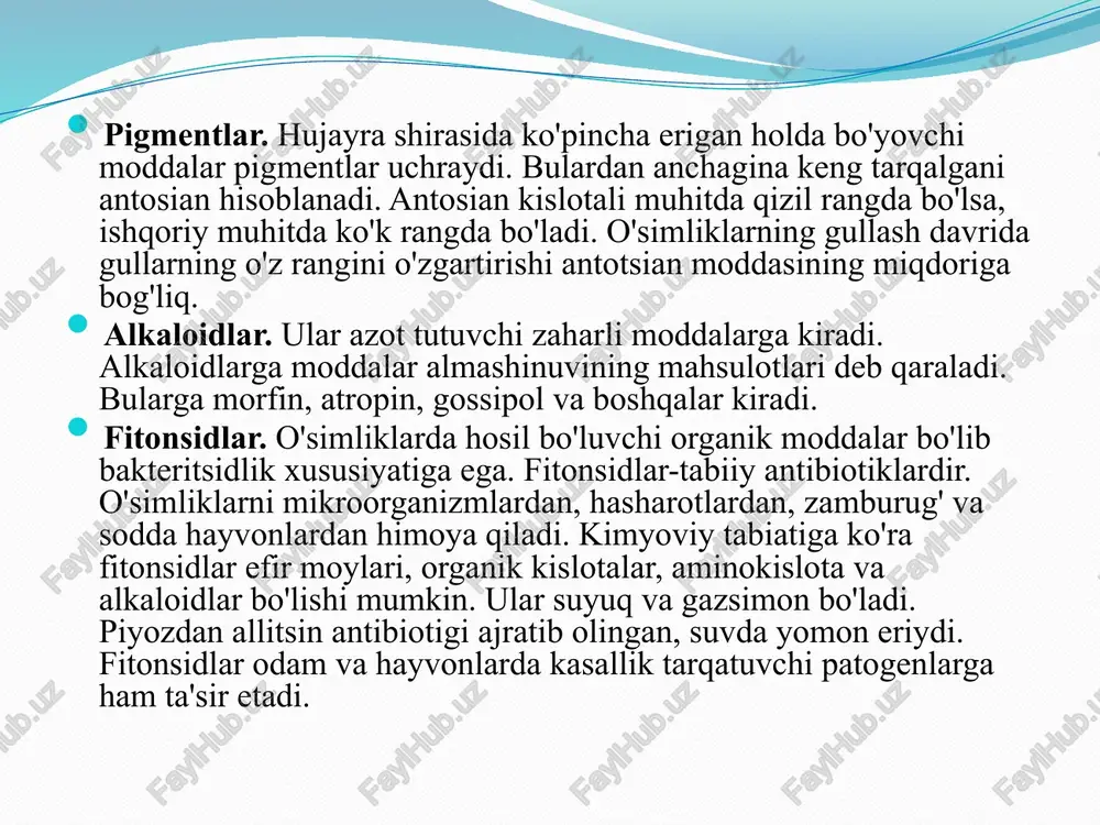 o'simlikhujayrasiningkimyoviytarkibi - Page 5
