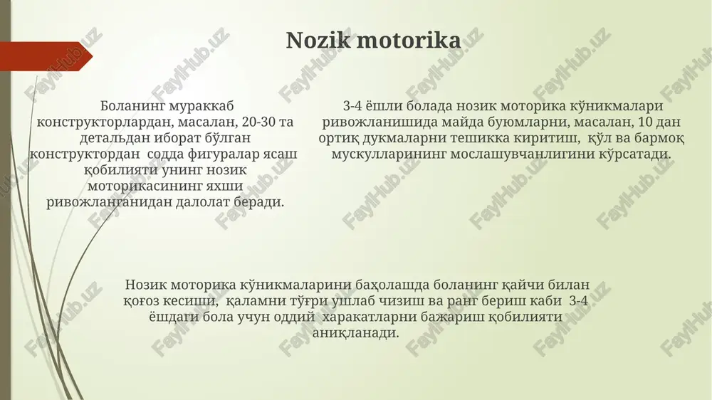 3 - 4 yoshli bolaning rivojlanish sohalari boʻyicha yutuqlari - Page 5