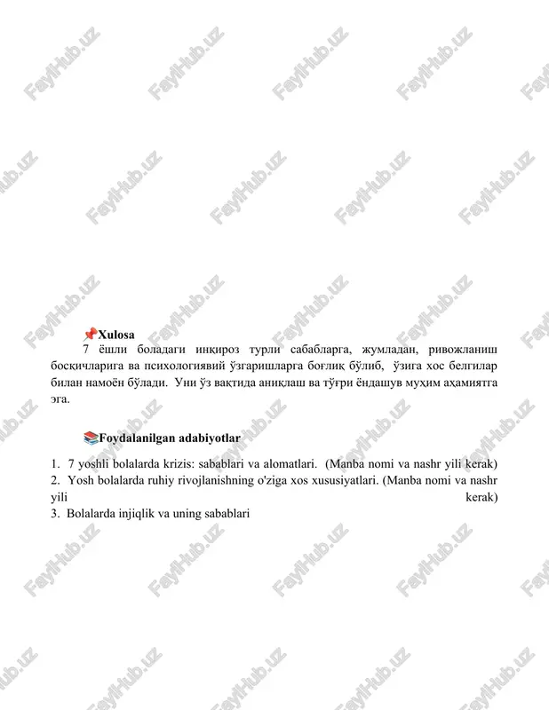 7- yosh inqirozi uning sabablari va alomatlari - Page 5