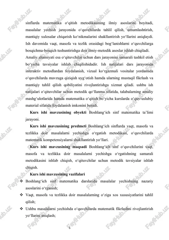 ko‘nikmalarga ega bo‘ladi. shuning uchun ham boshlang‘ich sinf o‘quvchilarini yozma nutqqa, xususan bayon yozishga o‘rgatish o‘ta muhim pedagogik jarayon hisoblanadi. bayon yozish darslari o‘quvchilarni nafaqat yozma nutqga, balki mantiqiy fikrlashga, kuzatish, tahlil qilish, umumlashtirish va o‘z fikrini mustaqil shakllantirishga o‘rgatadi. bayon – bu o‘quvchining tinglangan yoki o‘qilgan matn asosida mustaqil ravishda mazmunni yozma shaklda ifoda etish faoliyatidir. bayon yozish o‘quvchidan matnni tushunish, asosiy fikrni ajratish, voqealar ketma-ketligini anglash, so‘z boyligini to‘g‘ri ishlatish, grammatik jihatdan to‘g‘ri gap tuzish va imlo qoidalariga amal qilishni talab qiladi. shu boisdan ham bayon o‘quvchining nutqiy, grammatik, imloviy va uslubiy bilimlarini sintez qiluvchi o‘quv faoliyatidir. u o‘quvchilarning mantiqiy tafakkurini, eslab qolish qobiliyatini, nutq madaniyatini, estetik didini shakllantirishga xizmat qiladi[footnoteref:1]. [1: qodirov bakhtiyor. “grammatika va imlo o‘qitishning samarali usullari.” – samarqand: samdu nashriyoti, 2017. – b. 30–72.] bayon yozish jarayoni ta’limning eng muhim maqsadlaridan biri bo‘lgan – o‘quvchini mustaqil fikrlashga o‘rgatish vazifasini bajaradi. o‘quvchi bayon yozish orqali …