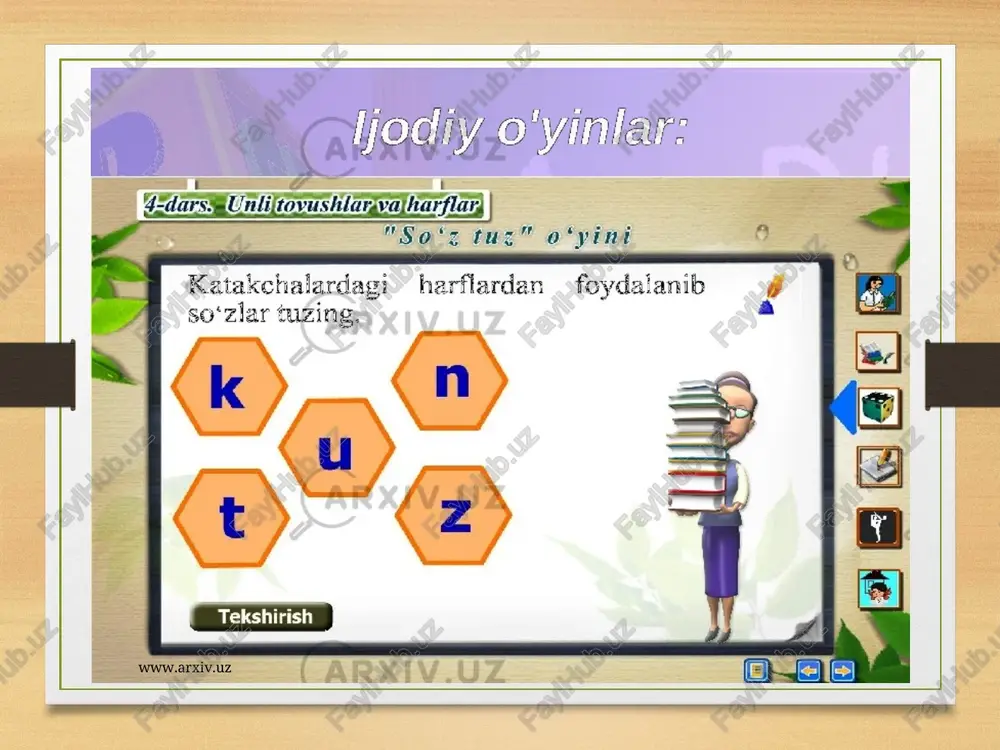 ijodiy o‘yin turlari, didaktik o‘yinlar.ppt - Page 5