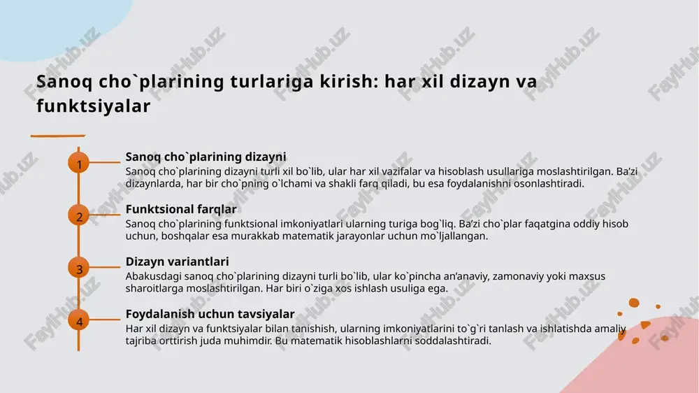 i va rivojlanishi. o'zbekiston matematika jurnali, 2017. /docprops/thumbnail.jpeg ‘abakus sanog cho" tualish va qismlar a ja