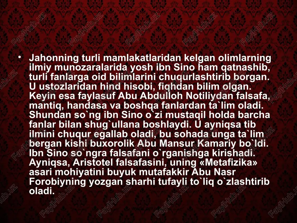 abu ali ibn sinoning pisixologik g'oyalari tarixi - Page 5