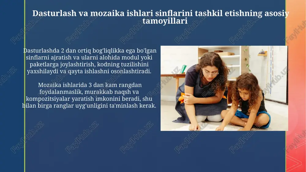 aplikatsiya va mozaika bilan ishlash darslarini to‘g‘ri tashkil etish - Page 5