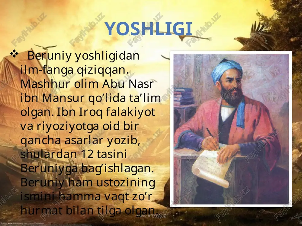 abu rayhon beruniy hayoti va ijodi - Page 5