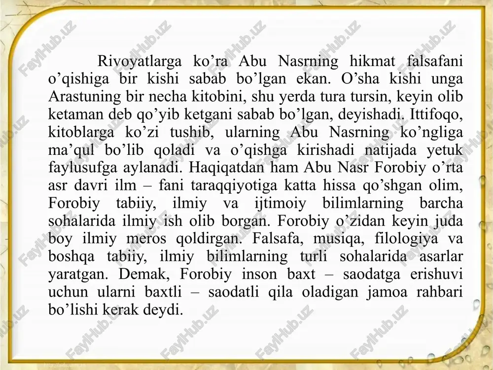 abu nasr forobiyning pedagogik gʻoyalari - Page 5