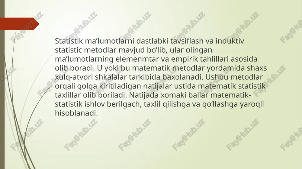 matematik statistikaning asosiy tushunchalari. - Page 5