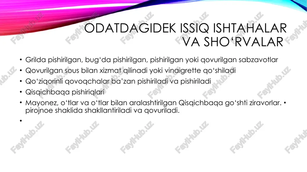 hors d'oeuvres va boshqa ishtaha ochuvchi taomlar - Page 5