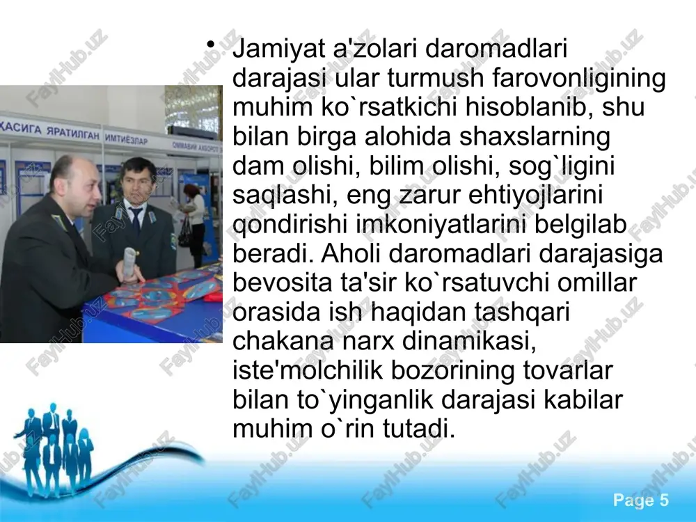 axoli turmush darajasi statistikasi - Page 5
