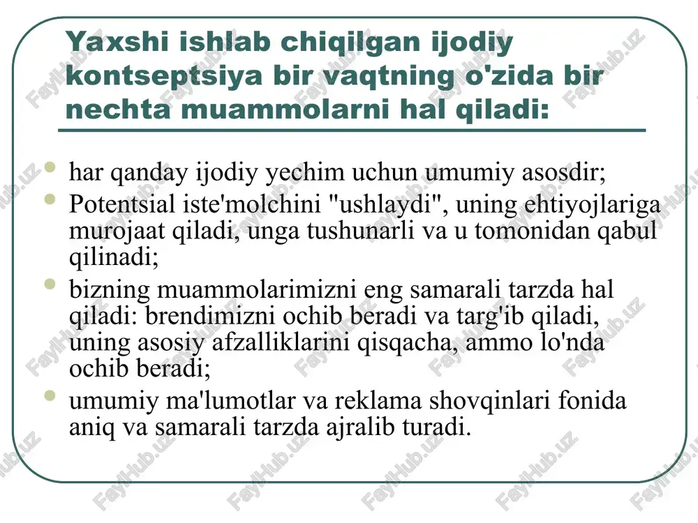 pish uchun yuborish mumkin. boshqa nomi: "qaroqchilar uchrashuvi". usul mualliflari gilde v., starke k.d. (gdr) 1970 yil usulning maqsadi muammoni hal qilish uchun istisnosiz barcha yig'ilish ishtirokchilarining tajribasi, bilimi va tasavvuridan maksimal darajada foydalaning. kema kengashi usulning mohiyati har bir ishtirokchi tomonidan ma'lum qoidalarga qat'iy rioya qilish, ulardan biri "jungi" dan "kapitan"gacha bo'lgan chiqishlarning oldindan belgilangan tartibi: kichikdan kattagacha. yig‘ilishning muvaffaqiyati, asosan, rahbar – “kapitan”ning ishtirokchilarni muammoning yechimini faol izlashga undaydigan sokin ishbilarmonlik muhitini yaratish qobiliyatiga bog‘liq. ish rejasi: ishtirokchilarga taqdimotlar tartibini e'lon qilish. muammoni aniq shakllantiring va uni ishtirokchilar uchun eng qulay shaklda taqdim eting. har bir ishtirokchini muammoni hal qilish yo'llari haqida tinglang (bosqich - "g'oyalarni taklif qilish"). rivojlanish uchun 2-3 ta g'oyani tanlang. tanlangan g‘oyalar tanqidi (bosqich – “g‘oyalar tanqidi”). tanqidga uchragan g'oyalarni himoya qilish va rivojlantirish (bosqich - "g'oyalarni himoya qilish"). menejerning muammoni yaxshiroq hal qilishga yordam beradigan takliflarni tanlashi. yechimlarni amalga oshirish. fikrlashni psixologik faollashtirish …