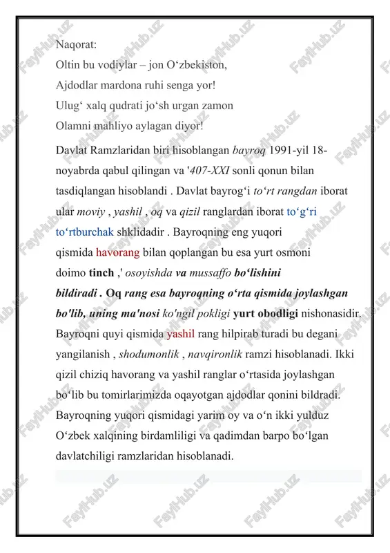 o'zbekiston respublikasi davlat ramzlari - Page 5