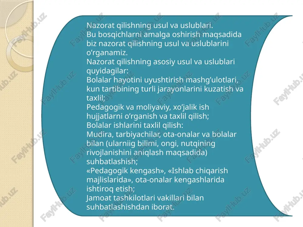 nazorat qilishning usul va uslublari - Page 5