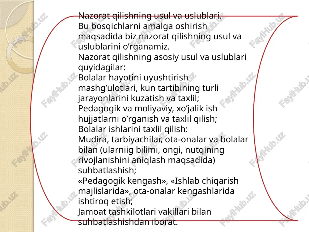nazorat qilishning usul va uslublari - Page 5