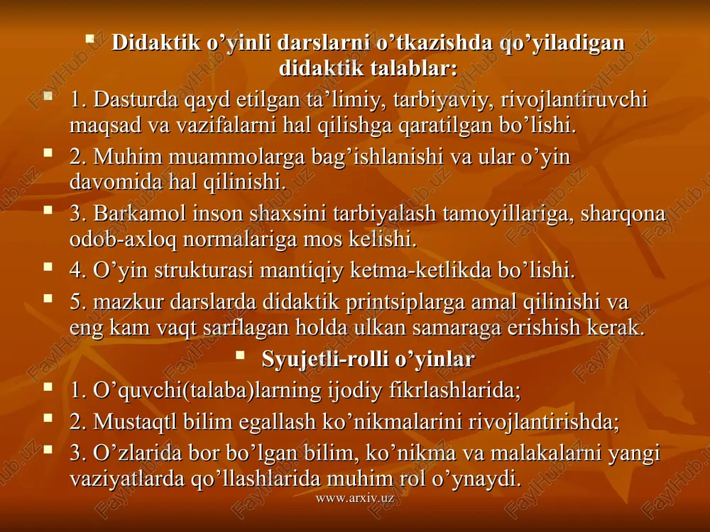 didaktik o`yinli texnologiyalar - Page 5