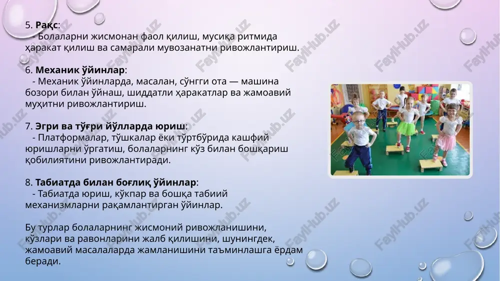 maktabgacha yoshdagi bolalar uchun sport mashqlari - Page 5