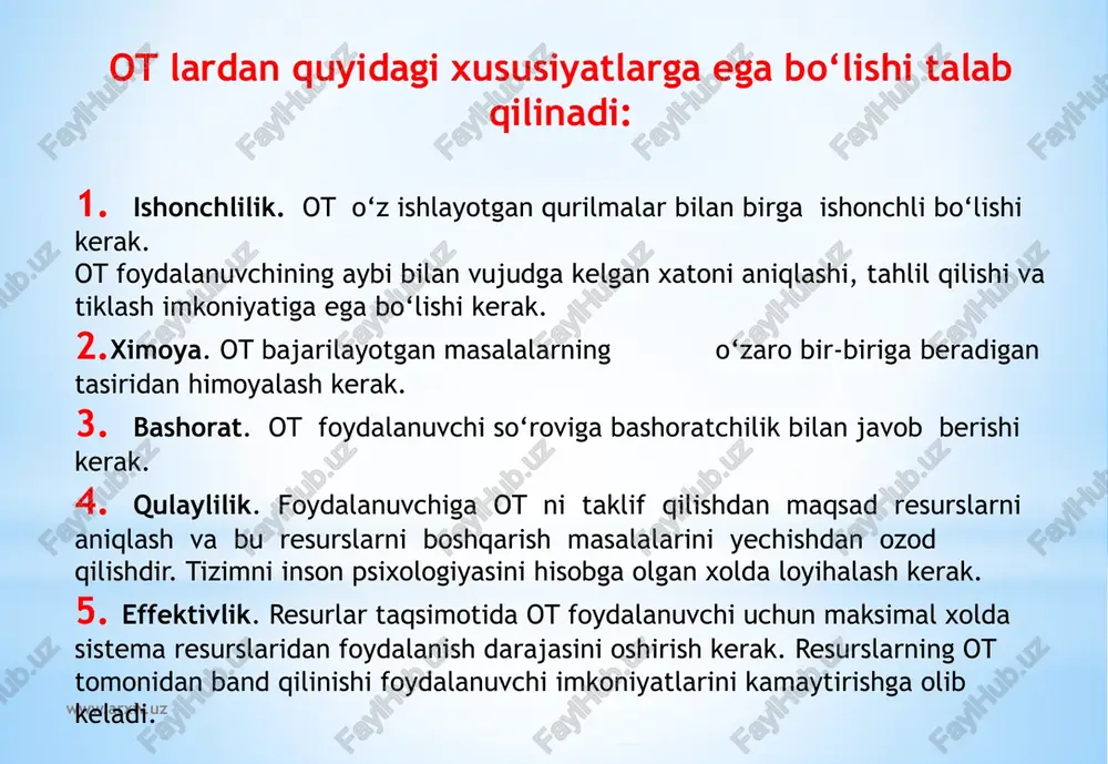 ul tarqatiladi. asosan, internetda va intratarmoqlarda serverlar yaratish uchun qo‘llanadi. www.arxiv.uz unix operatsion (amaliy) tizimi. bell laboratoriyasi tomonidan yaratilgan tarmoq operatsion tizimi. ilk bor unix operatsion tizimi bell laboratory tomonidan 1969 yili taklif qilingan, azaldan tarmoqlarda ishlatish uchun mo‘ljallangan edi. hozirgi kunda unix, si tilida yozilgan ko‘pfoydalanuvchili va ko‘pmasalali operatsion tizim. tizimning bosh tarkibiy qismi bo‘lib mikroo‘zak hisoblanadi. uning ichiga tarmoqlararo uzatishni boshqarish bayonnomasini/ bajaruvchi modul joylashtirilgan. unix operatsion tizimi bir qancha ijobiy xislatlarga ega, ulardan birinchi navbatda quyidagilarni ko‘rsatish zarur: - amaliy dasturlarni bir turdagi kompyuterdan boshqa turdagisiga ko‘chirib o‘tkaza olish; - ma’lumotlarni tarqoq ishlovini bajarish imkonini beradigan tarmoq xizmatlarining keng yig‘masi; - bir vaqtning o‘zida turli xildagi fayl majmualarining mavjud bo‘lishi; - yuz berayotgan ishlov jarayonlarini foydalanuvchilar tomonidan rejalash imkoni; - risc protsessorlari bilan yaxshi uyg‘unlashuvi; - xar xil ishlab chiqaruvchilar tomonidan taqdim qilingan mahsulotlarni oson ishlatish; - rivojlanish va kengayish uchun ochiqlik; unix superkompyuterlari, ishchi-stansiyalar va maxsus …