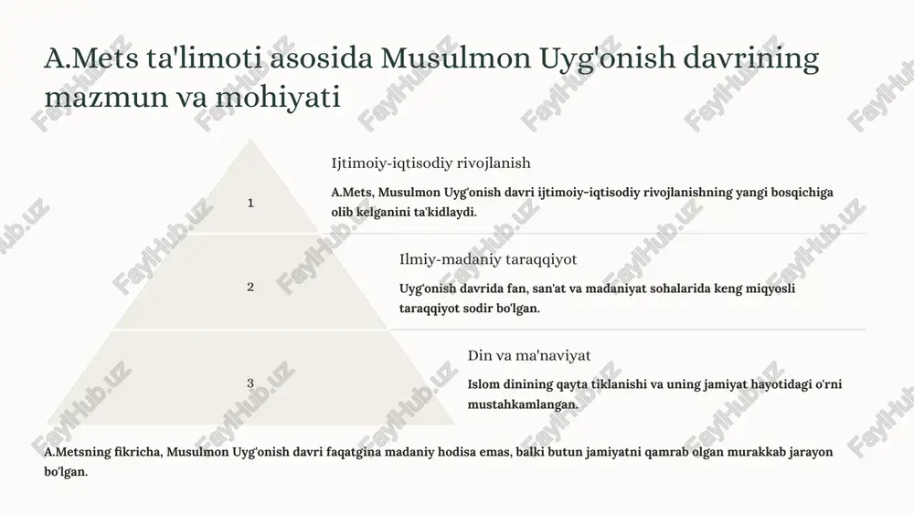 a. mets: musulmon uyg'onish davri tadqiqotchisi - Page 5