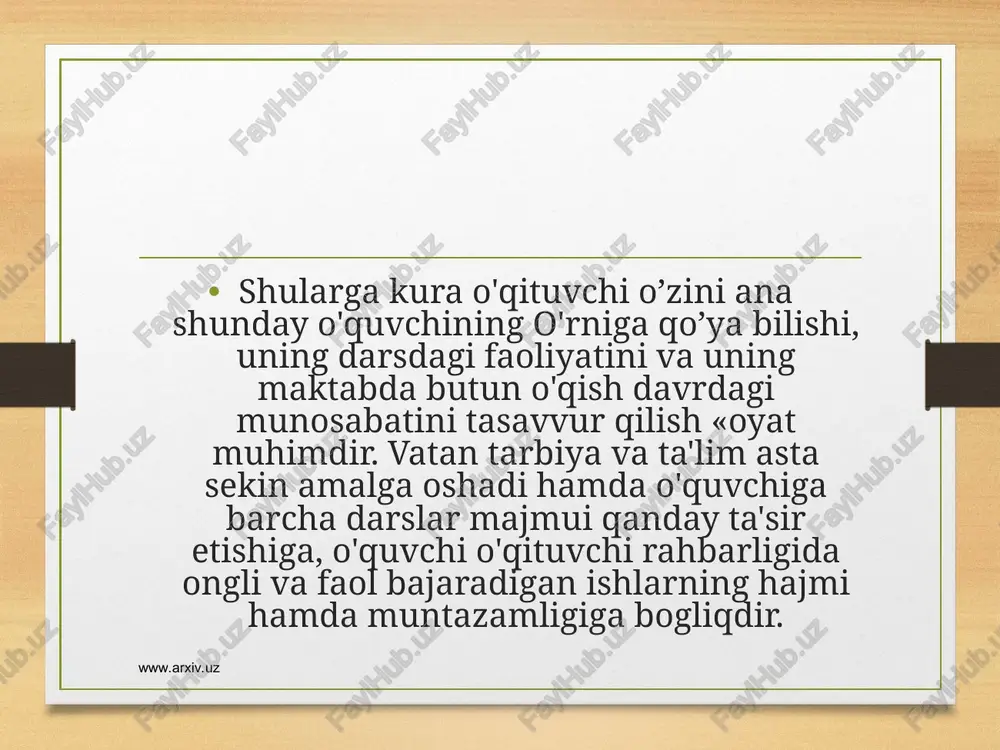 pedagogik o'qitishning tuzilishi va tiplari - Page 5