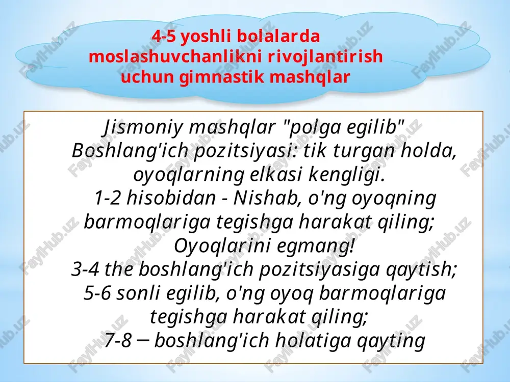 gimnastika mashqlari bolalar uchun - Page 5