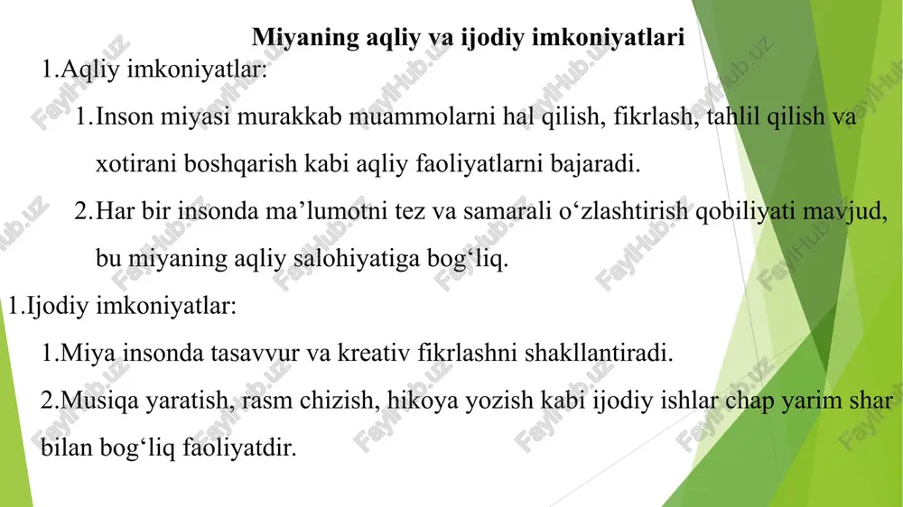 inson miyasi va uning imkoniyatlari - Page 5