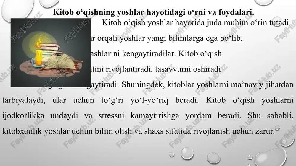 yoshlarning kitobxonlik odatlari - Page 5