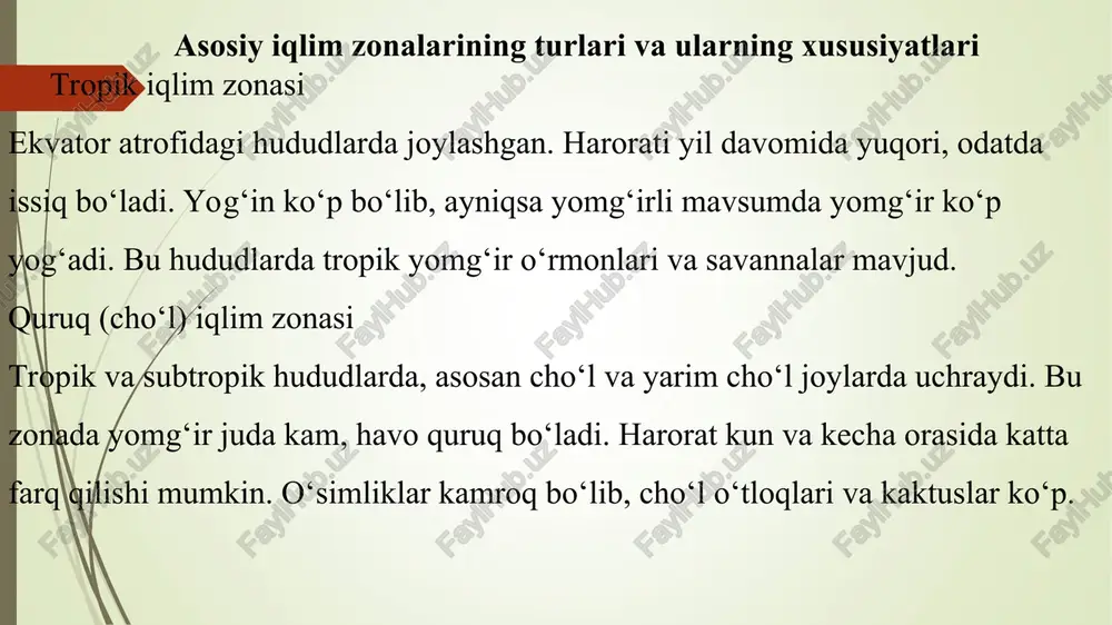 yerning iqlim zonalari va ularning xususiyatlari - Page 5