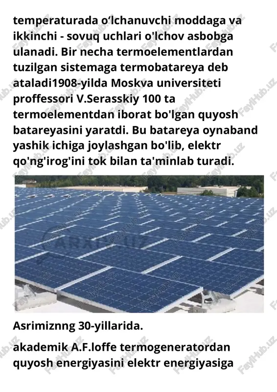 quyosh fotoelektrik elementlari va modullari - Page 5