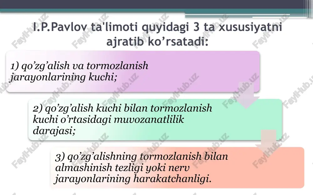 oxiriga yetkazadi, ammo unga qiziqsa. melanxolik melanxolik - yuksak senzitivlik xususiyatiga ega. sezgirligi yuksak (sezgi chegaralari yuqori). arzimagan sababga ko’ra, ko’zlaridan yosh oqib ketaveradi. nihoyatda arazchan, sekin yig’laydi. samimiy, juda oz kuladi, faolligi sust. o’ziga ishonmaydi, tortinchoq, ozgina qiyinchilik tug’iladigan bo’lsa, qo’lini yuvib qo’ltig’iga urib g’o’ya qoladi. g’ayratsiz qatiy emas. diqqati tez chalg’iydi, barqaror emas. psixik tempi sust. rigid (qotib qolgan). introvertlik xususiyatiga ega. flegmatik flegmatik - senzitivligi sust, hissiy qo’zg’aluvchanligi oz, kuldirish, jahlini chiqarish, kayfiyatini buzish qiyin. ammo bir narsa yuzasidan qattiq kulganda u vazminligicha qolaveradi. katta ko’ngilsiz hodisa yuz berganda ham osoyishtaligini buzmaydi. imo-ishoralari oz, harakatlari ifodasiz. g’ayrati ishchanligi bilan ajralib turadi. yuksak faolligi oz, reaktivligidan ancha ustunlik qiladi. chidamliligi, matonati, o’zini tuta bilish bilan ajralib turadi. harakatlarining tempi va nutqining tempi sust, ifodasiz. diqqatini sekinlik bilan to’playdi. rigid (qotib qolgan), diqqatini qiyinchilik bilan ko’chiradi. yangi sharoitga qiyinchilik bilan moslashadi. introvert. yangi odamlarga qiyinchilik bilan qo’shiladi. tashqi taassurotlarga …
