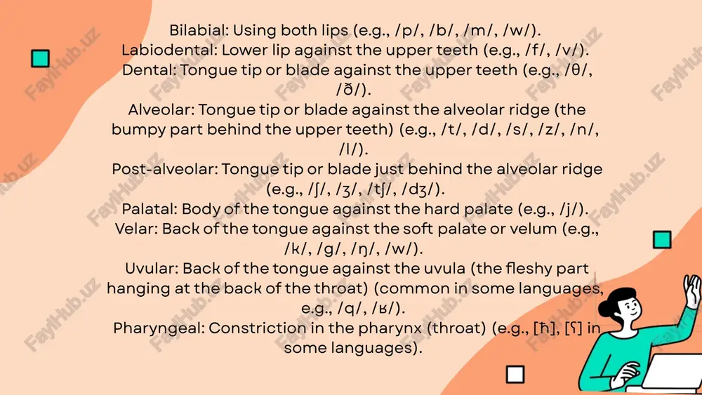 nguish meaning between words. for example, in english, /p/ and /b/ are different phonemes because they differentiate words like "pat" and "bat." the crucial characteristic of a phoneme is its ability to create a minimal pair – two words that differ in only one sound and have different meanings. the allophones of phonemes: while phonemes are abstract units, they are realized in actual speech as concrete phonetic variants called allophones. allophones are different pronunciations of the same phoneme that do not change the meaning of a word. the specific allophone that occurs in a particular context is often predictable based on the surrounding sounds or the position of the phoneme within a word. for instance, in english, the /p/ sound in "pin" is aspirated (followed by a puff of air), while the /p/ in "spin" is unaspirated. these two pronunciations are allophones of the same /p/ phoneme because they don't …