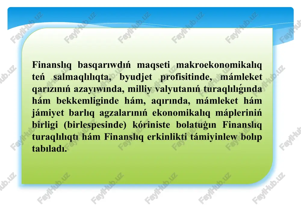 mámleket finansınbasqarıw - Page 5