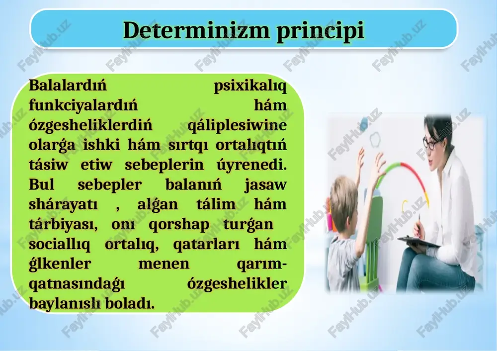 balalar psixologiyası hám psixodiagnostikası - Page 5