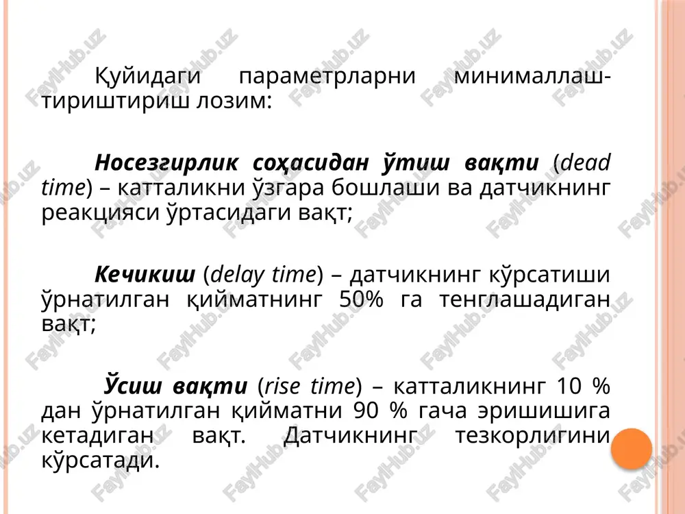 datchiklarning tavsiflari - Page 5