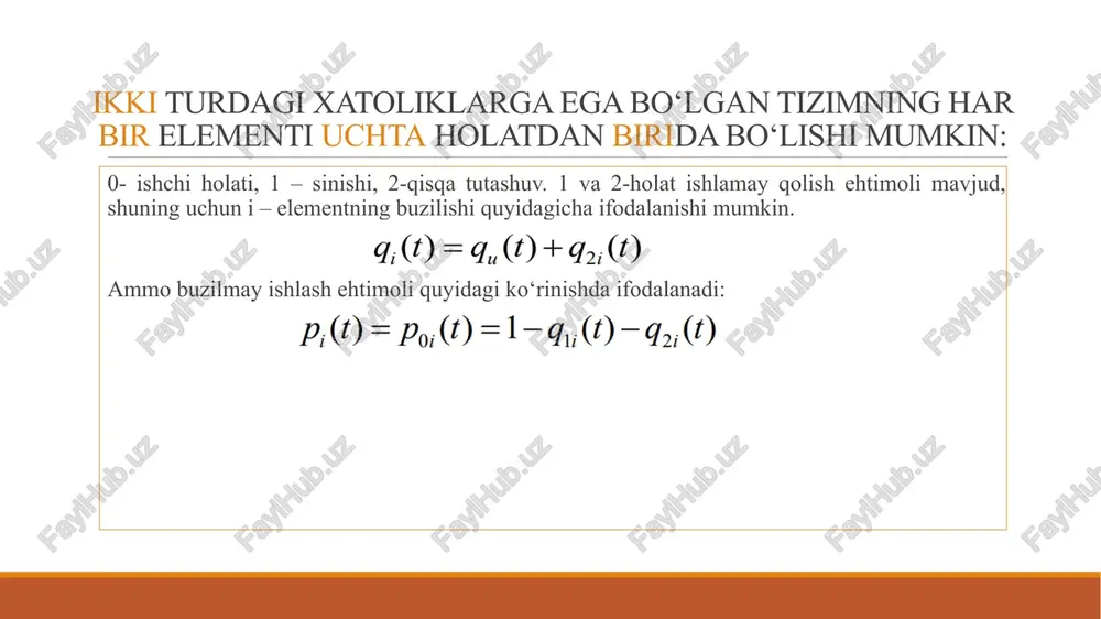 avtomatlashtirish sistemalarining diagnostikasi va ishonchliligi - Page 5