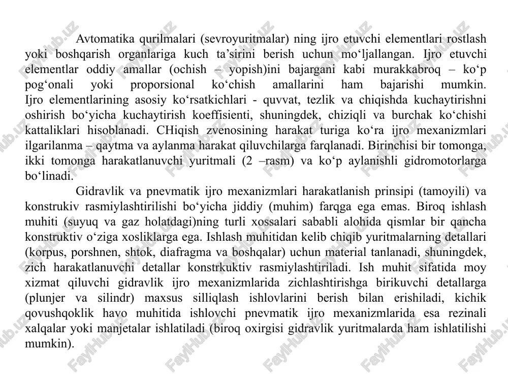 gidravlik va pnevmatik kuchaytirgichlar - Page 5