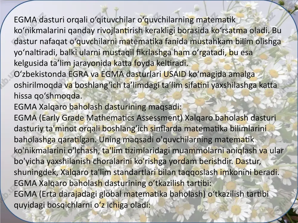 egma va egra xalqaro baholash dasturi - Page 5