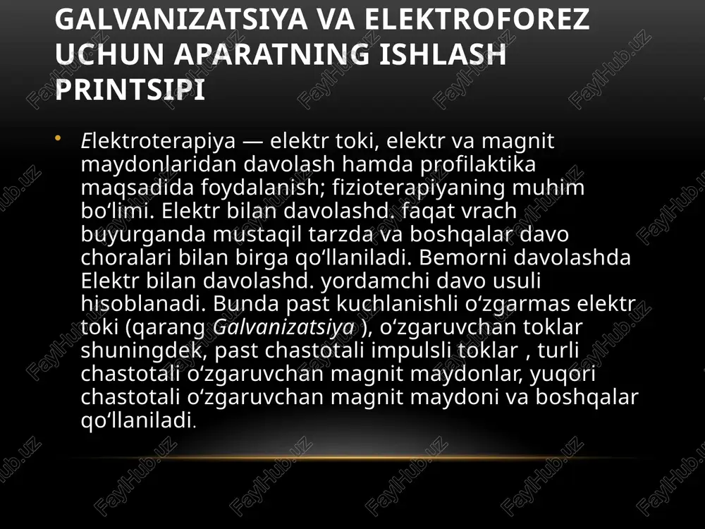 galvanizatsiya va elektroforez uchun apparatlar - Page 5