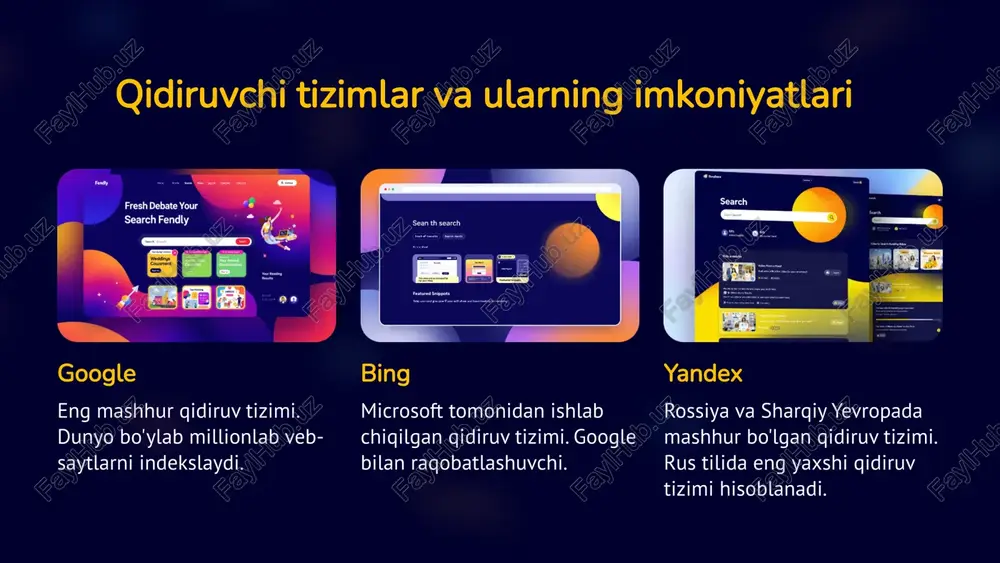 muloqot qilish qobiliyati muhim. kurslar davomida siz o'qituvchilar bilan onlayn muloqot qilasiz, shuningdek, guruh ishlarida qatnasha olasiz. o'z vaqtida o'qish qobiliyati masofaviy ta'lim mustaqil ravishda o'qishni talab qiladi. o'qish rejasi va topshiriqlarni bajarish uchun vaqt ajratish muhimdir. 25 samarali dars jarayonini tashkil qilish 1 interaktiv o'quv materiallari o'quvchilarni jalb qilish va ularning faol ishtirokini rag'batlantirish uchun o'quv materiallari interaktiv bo'lishi kerak. 2 muntazam kommunikatsiya o'qituvchi va o'quvchilar o'rtasida muntazam aloqa o'rnatilishi kerak. bu o'quvchilarning muammolarini hal qilish va ularga qo'llab-quvvatlash ko'rsatish imkonini beradi. 3 xavfsizlik va maxfiylik o'quvchilarning shaxsiy ma'lumotlari va xavfsizligi ta'minlanishi kerak. o'quv platformasi va materiallar xavfsiz bo'lishi kerak. 26 interaktiv o'quv materiallarini yaratish o'quv jarayonini yanada qiziqarli qilish interaktiv o'quv materiallari talabalarni o'quv jarayoniga jalb qiladi, o'rganishni samaraliroq va zavqliroq qiladi. ma'lumotlarni osonroq o'zlashtirish o'quv materiallari orqali talabalar ma'lumotlarni vizual va amaliy tarzda o'rganadilar, bu esa tushunishni yaxshilaydi. talabaning o'rganish uslubini hisobga olish turli xil interaktiv vositalar …