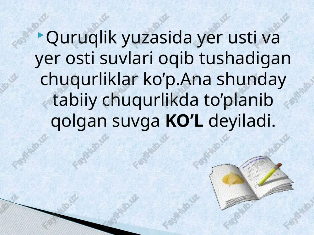 ko’llar va muzliklar. yer ostisuvlari - Page 5