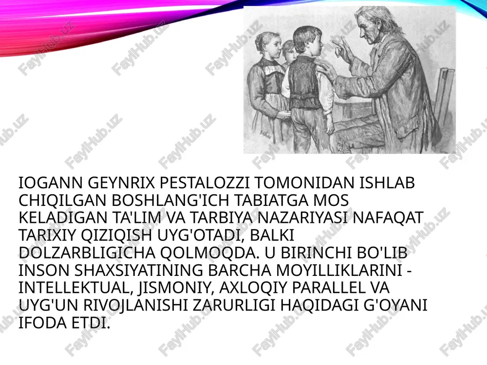 genrix pestalotssining pedagogik g'oyalari - Page 5