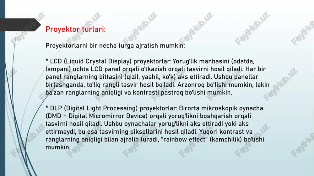 proyektorlar va ularning turlari - Page 5